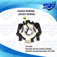 💯NISSAN LATIO,LIVINA,TEANA,SLYPHY,NV200,NAVARA (07-10Y) CLOCK SPRING (25567-EV06E)