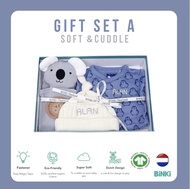 BiNKi Organic Gift Set Kimono Sofy & Cuddle (A) Newborn - 6 months  ชุดเซ็ตของขวัญ 0-6เดือน