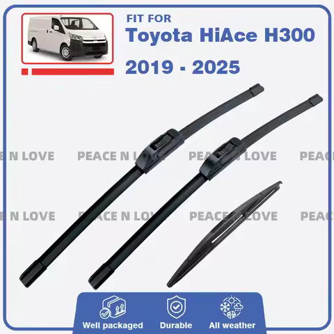 For Toyota HiAce H300 Van Bus 2019 - 2025 Car Front Rear Wiper Blade Windshield Windscreen Window Du