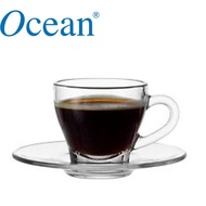 (SET) 70ml Ocean Espresso Cup And Saucer Style Coffee Cup &amp; Saucer Glass Small Capacity Kenya Espresso Cup