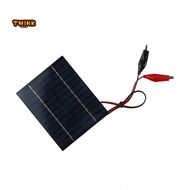 10W 12V Outdoor Portable Solar Panel With Clip For 9-12V Battery Charging / New