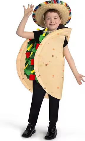 Spooktacular Creations Halloween Taco Costume Toddler Unisex Outfit Food Costume for Kids Child Boys