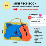 PECS FOLDER MINI COMMUNICATION CARDS SPECIAL NEEDS