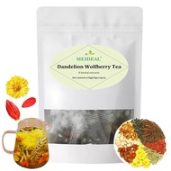 Dandelion Wolfberry Tea, 8 Natural Herbal Ingredients, Dandelion Teabag Organic, Natural Chinese Wol