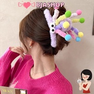 BJASHOP Hair Claw, Cartoon Winter Hair Claw Clip, Furry Headwear Colorful Spring Hair Clip Women Cla