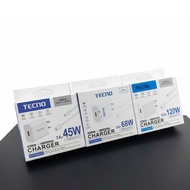 Tecno Type-C Super Fast 2-in-1 Travel Charger 45W/68W/120W Power Adapter for Phones & Devices