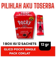 Glico Pocky SINGLE PACK CHOCOLATE / COKELAT - ( HARGA PER BOX )