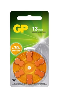 超霸 - GP超霸助聽器專用電池 - ZA13 | 鋅空氣電池 | +70%電量