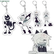 ROEMDEE Fundamental Paper Education Keychain, Zip Acrylic Miss Circle Acrylic Keyring, Fundamental P