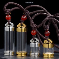 NARCISSUS1Y7KJ Wishing Bottle Pendant, Essential Oil Diffuser Gold Silver Perfume Vial Necklace, Gif