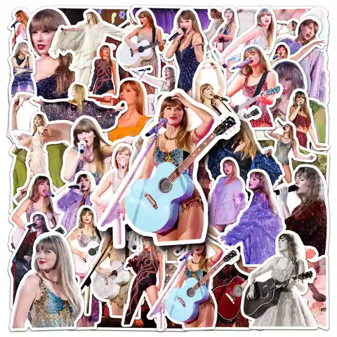 10/52PCS Concert Graffiti Stickers Taylor Decoration Singer Decals Music Toys Fans Gift Fridge Lapto