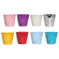 Small Metal Bucket with Handle Beach Toys Mini Bucket for Partys Decoration Classroom Desktop Storag