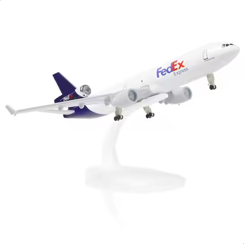 airplane toys for child 20cm Md-11 Metal Alloy Model Plane Kits Air Fedex Express Airlines With Whee