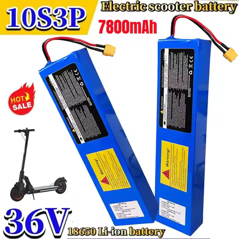 10S3P 36V 7.8Ah 18650 Rechargeable Lithium Battery 250W-500W Power Modified Bicycle Electric Scooter