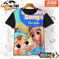 3D T-Shirt for Children, Baby John Get Well Songs Model, 3D Printing T'Shirt, Baby John Get Well Son