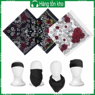 WIN 21 Head Wrap Hip Hop Head Scarf Hair Bandana Smooth Turbans Rose Pattern