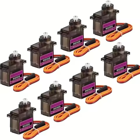 5/ 10/ 20/ 50pcs MG90S 4.8V 9g Metal Gear Analog Micro Coreless Servos Upgraded SG90 For Vehicle Hel