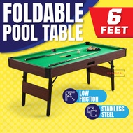 Pool Table Billiard table 6ft Foldable 1.8meter household folding billiard table Adult size 1.8meter