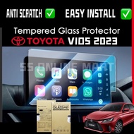 TOYOTA ALL NEW VIOS 2023 Tempered Glass Head Unit Screen Protector Infotainment Navigator Car Access