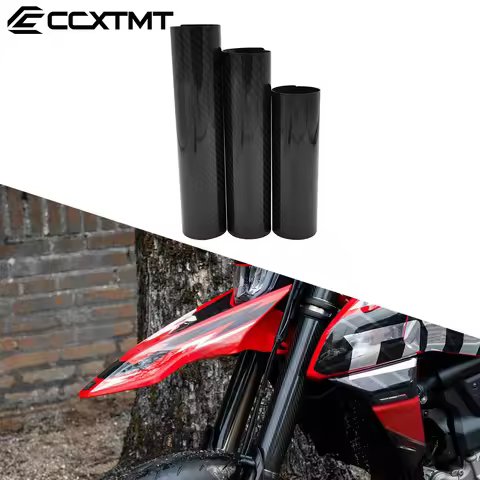 Motorcycle 160mm-248mm Carbon Fiber Front Fork Shock Cover Guard For KTM Yamaha Honda CB600F CB650F 