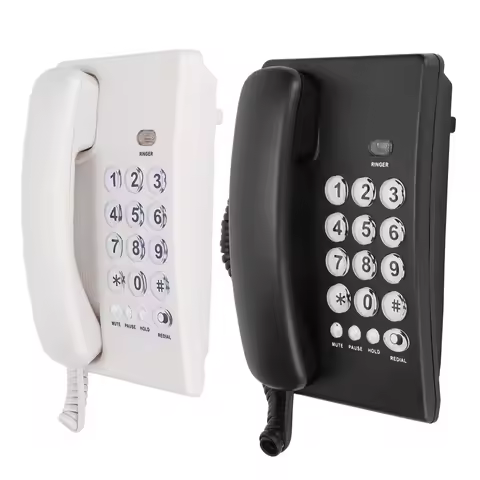 Wired Telephone KXT504 Desktop Wired Telephone with Large Multifunctional Keypad Suitable for Home a