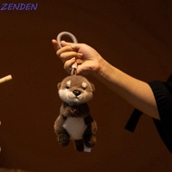 ZENDEN​ Otter Plush Keychain, Soft Material Cute Design Otter Backpack Pendant, Animal Pendant Reali