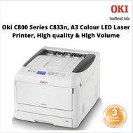 Oki C800 Series C833n, A3 Colour LED Laser Printer, High quality &amp; High Volume