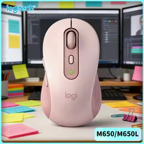 Logitech M650 Wireless Office Mouse, Low Noise Clicks, Durable Build for Long Term Usage M750/M280/M