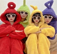 Adult Teletubbies Costume Onesie - Cozy Couples' Sleepwear Set