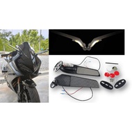 UNIVERSAL WINGLET SIDE MIRROR FOR FAIRING BIKE R25 R15 V4 ZX6 ZX10 CBR150R R1 R6 CBR250R BLADE R15M 