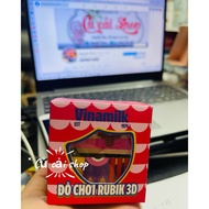 3D Rubik's Toy and 3x3 Rubik's Cube Combo and Rubik's Cube Keychain (2in1)