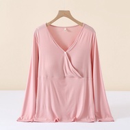 Áo Ngủ Modal Mỏng Cho Bà Bầu Áo Cho Con Bú Mùa Thu Áo Ngủ Cho Bà Bầu Mùa Xuân Và Mùa Thu Áo Sơ Sinh