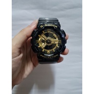 Original Casio WR20BAR G-SHOCK GA-110GB Black/Gold Analog/Digital Combo Watch