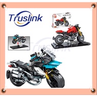 Toy SEMBO Blocks Lego Ducati 1200 Red/Blue Motorcycle 701103/701108 Bike Enjoy the Ride Techinque Building Bricks Diy Gi