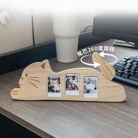 Cats Print Photo Frame, Birthday Gifts Dog Lover Gifts for Pet Owner Wooden Picture Frame 3x2-inch P