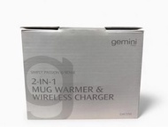 Gemini 2-in-1 Mug Warmer & Wireless Charger
