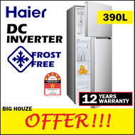 [FREE SHIPPING] Haier 390L DC Twin Inverter Refrigerator HRF-IV398H 2 Door Fridge Energy Saving Peti Sejuk