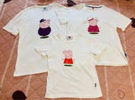 Peppa pig 親子裝 拍攝家庭照 /家庭攝影親子服裝