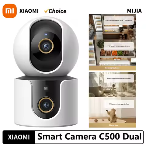 2025 Xiaomi Smart Camera C500 Dual Lens Version 4MP Security Camera 360° AI Detection Full Color Nig