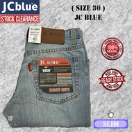 [ JC BLUE ] ( SIZE 30 ) MEN'S CLASSIC SLIM JEANS / FASHION JEANS / SELUAR JEANS PANJANG LELAKI 42887