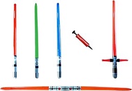 Pack of 5 Premium - Inflatable Lightsaber Swords, Party, Gift, Action Play, Blow Up Darth Vader, Mau