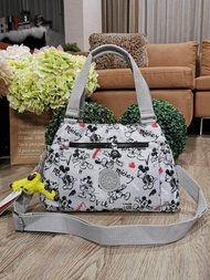 กระเป๋าถือหรือสะพายคอลเลคชั่นสุดพิเศษ Mickey Mouse 90 ปีรูปทรงA Limited! KIPLING 90 YEAR DISNEYS MICKEY MOUSE ART NYLON ELISE SHOULDER BAG 2019 (งานแบรนด์แท้outlet)