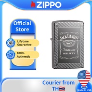 Zippo Jack Daniels Tennessee Whiskey Old No. 7 Design Black Ice Windproof Pocket Lighter 49040 ( Lig