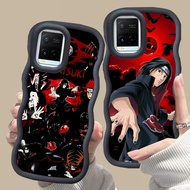MERAH D-20 Akatsuki Itachi Pink red Casing for VIVO V30 Y02a Y21a Y02t Y02 Y21s Y21 Y21t Pro 5G blac