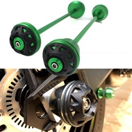 Ultrasupplier Màu Xanh Lá Cây Cho Kawasaki Z900 Z800 Z650 Phía Trước Phía Sau Trục Ngã Ba Sụp Đổ Sli