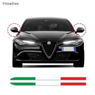 Fitow 2PCS Car Stickers Self-Adhesive Car Rearview Mirror Reflective Sticker Decorag Waterproof Auto Stripe Stickers For Vehicle FE