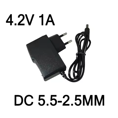 1pcs AC 100-240V to DC 4.2V 1A 1000ma Power supply Power Adapter Charger 4.2 V Volt for 18650 lithiu