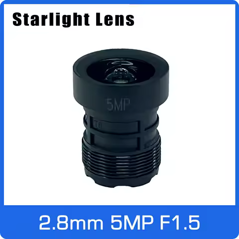 Starlight Lens 5MP 2.8mm Fixed Aperture F1.5 Big Angle For SONY IMX335 Low Light CCTV AHD IP Camera 