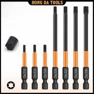 6-Point Star Screwdriver Bit T-Type High Hardness Strong Magnetic Hex Shank Bit Air Screwdriver Bit