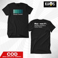 Unisex Steady Commit GitHub T-Shirt - Mas-mas IT Iterating Towards A Better Future T-Shirt - Program